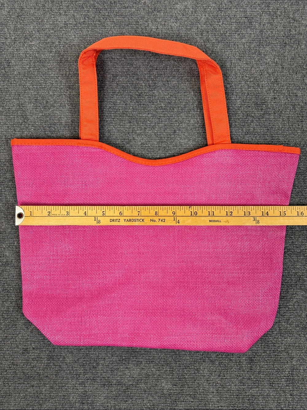 Brand New Lancome Pink Tote with Orange Trim (B1) - Picture 5 of 7